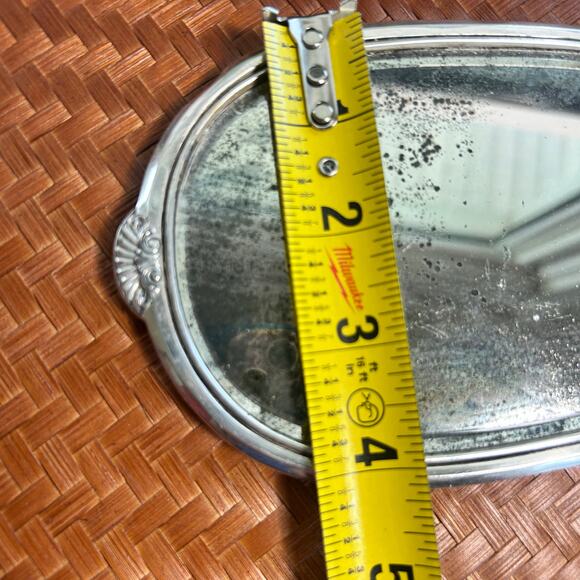 Vintage Wallace Silverplate Hand Mirror – Art Deco Vanity Mirror with Etched “E” - Picture 12 of 14